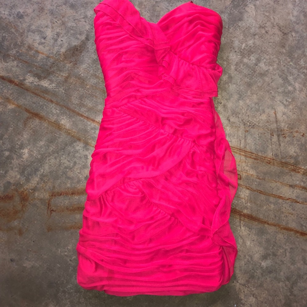 Red mini dress!